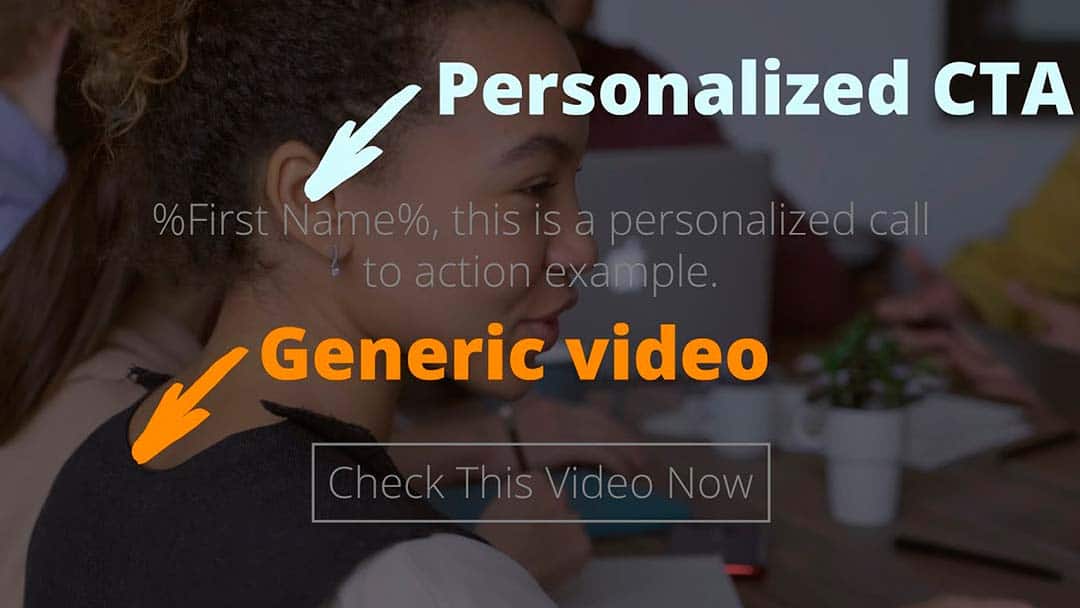 Adding personalized call-to-action buttons to any video