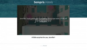 Dynamic Landing Page - Personalized Customer Experience Example