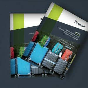 Report cover: Pirsonal - GDPR and the impact of marketing individualization on hotel, travel and leisure industries