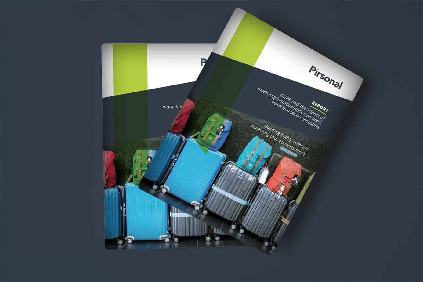 Report cover: Pirsonal - GDPR and the impact of marketing individualization on hotel, travel and leisure industries