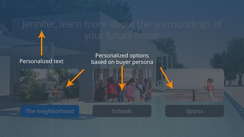 Vídeo interactivo con campos de personalización
