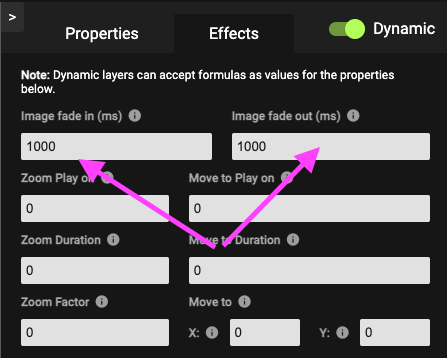 Adding fade-in and fade-out effects to images and videos in Pirsonal Editor