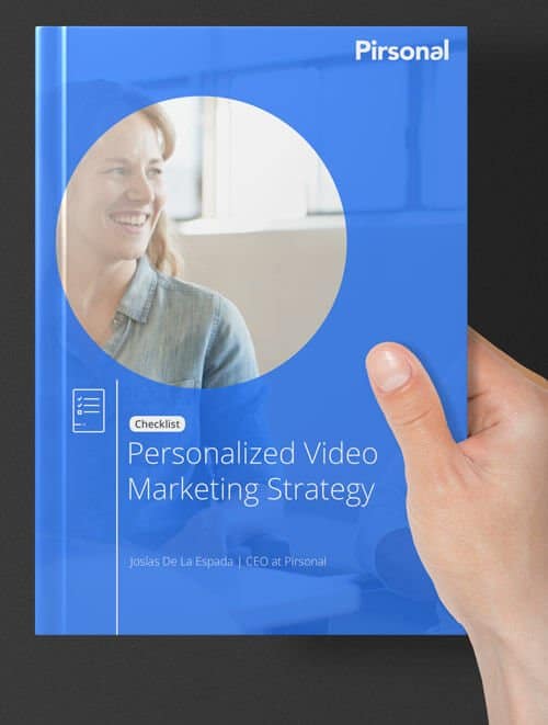 Cover of the personalized video marketing checklist