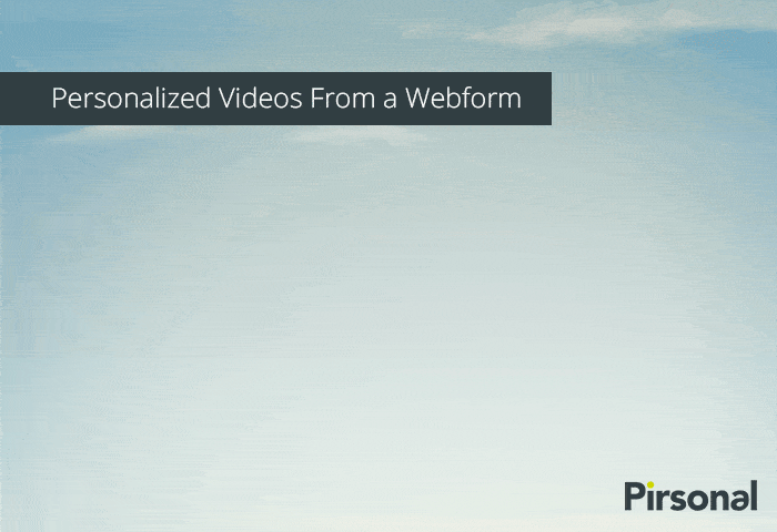 Ejemplos de videos personalizados de un formulario web