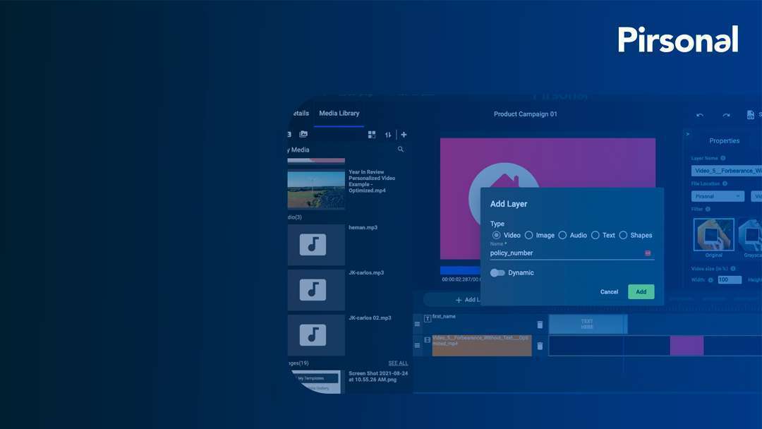 Personalized Video Editing Software Online | Pirsonal, video templates to scale personalized content